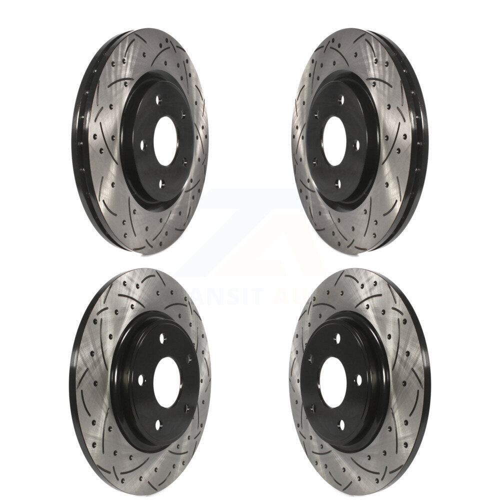 Kit de Rotor de frein à fente de forage avant et arrière, pour Dodge Grand Caravan Journey Chrysler