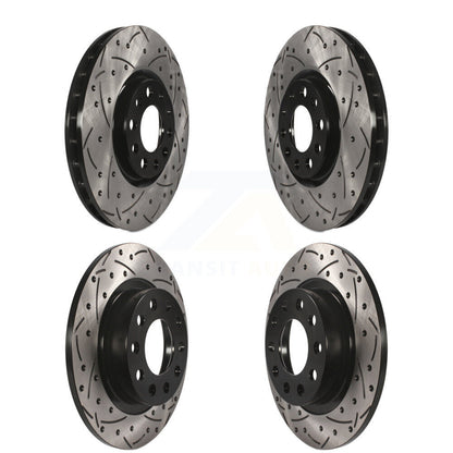 Kit de rotors de frein à disque fendus percés avant et arrière pour Dodge Dar 2013-2016