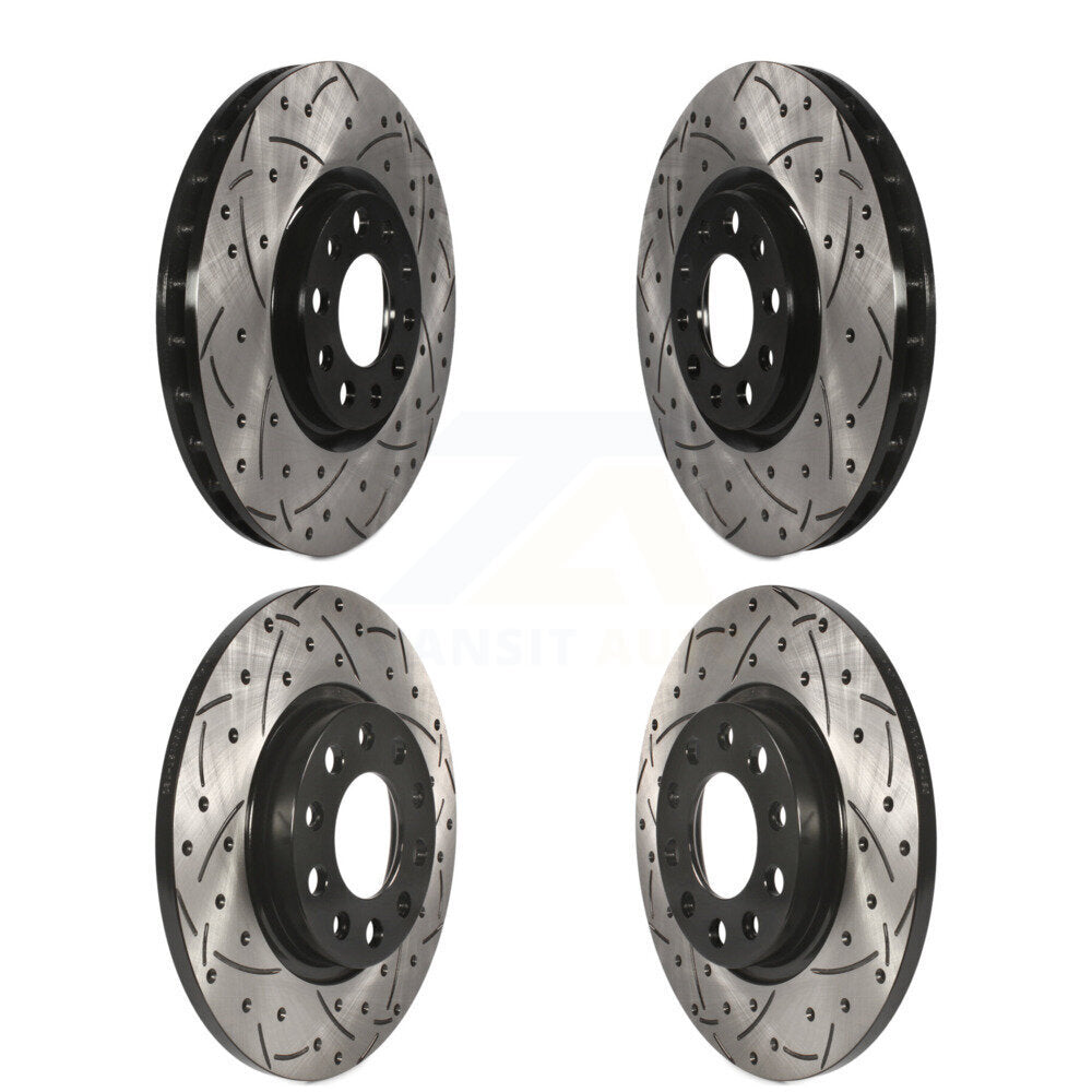 Kit de rotors de frein à disque fendus percés avant et arrière pour Chrysler 200