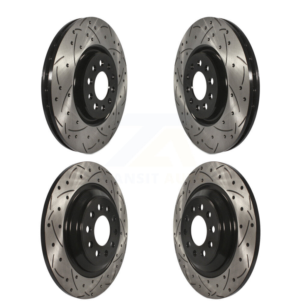 Kit de rotors de frein à disque fendus percés avant et arrière pour Jeep Cherokee