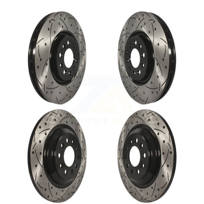 Kit de rotors de frein à disque fendus percés avant et arrière pour Jeep Cherokee