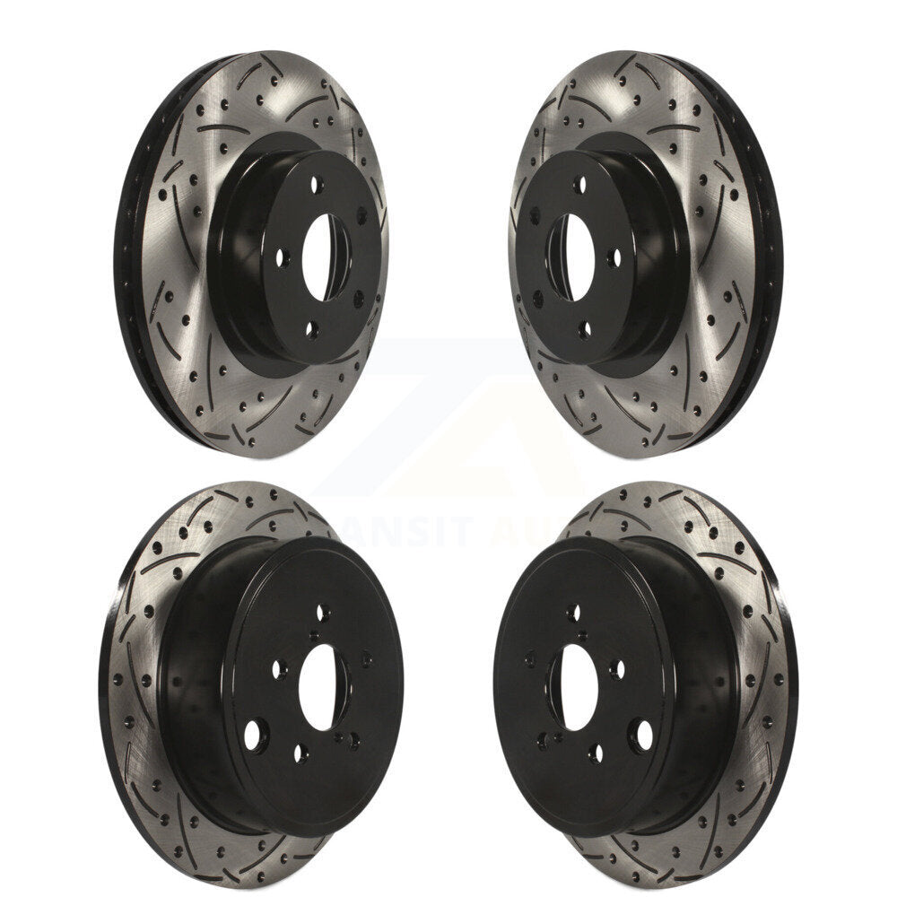 Kit de rotors de frein à disque fendus percés avant et arrière pour Subaru Impreza