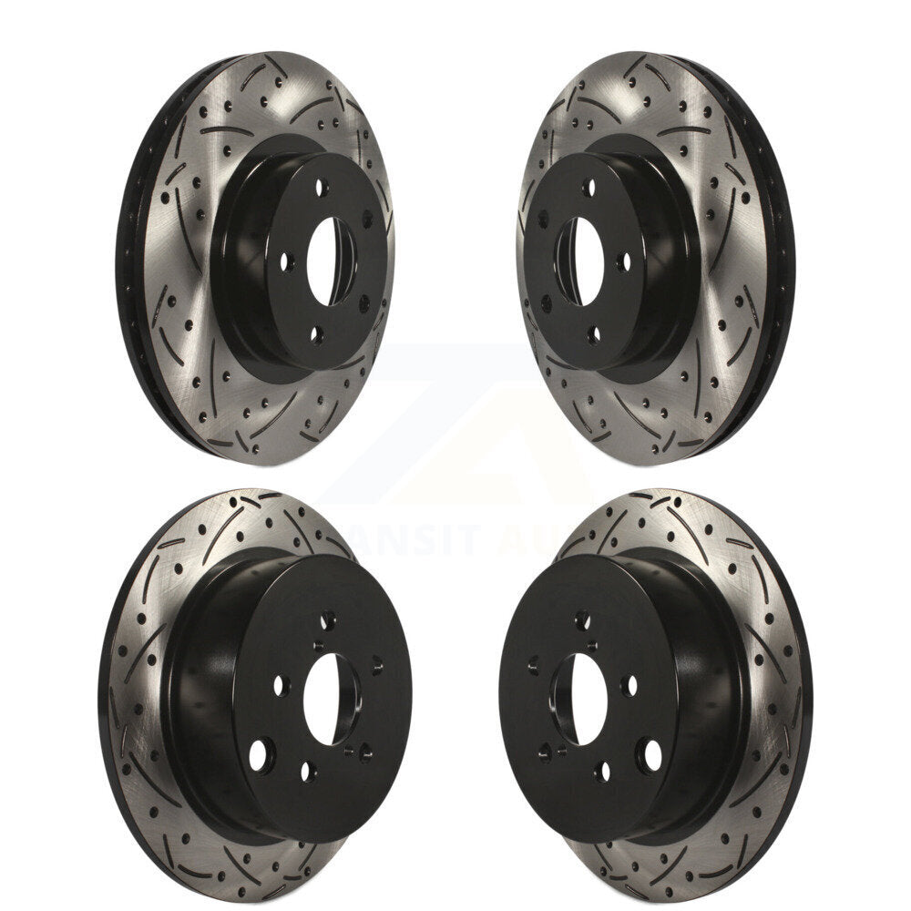 Kit de rotors de frein à disque fendus percés avant et arrière pour Subaru Impreza