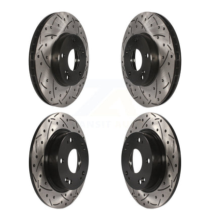 Kit de rotors de frein à disque à fente de forage avant et arrière, pour Honda Civic Acura CSX IL