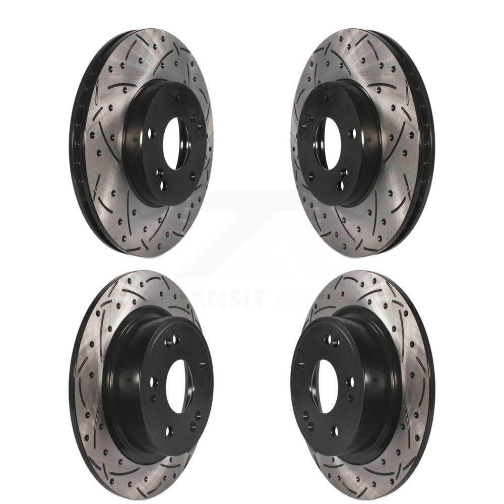 Kit de rotors de frein à disque fendus percés avant et arrière pour Honda Accord