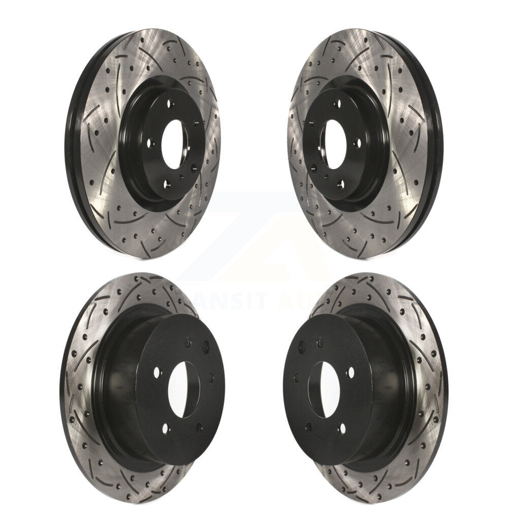 Kit de rotors de frein à disque fendus percés avant et arrière pour Nissan Altima Maxim