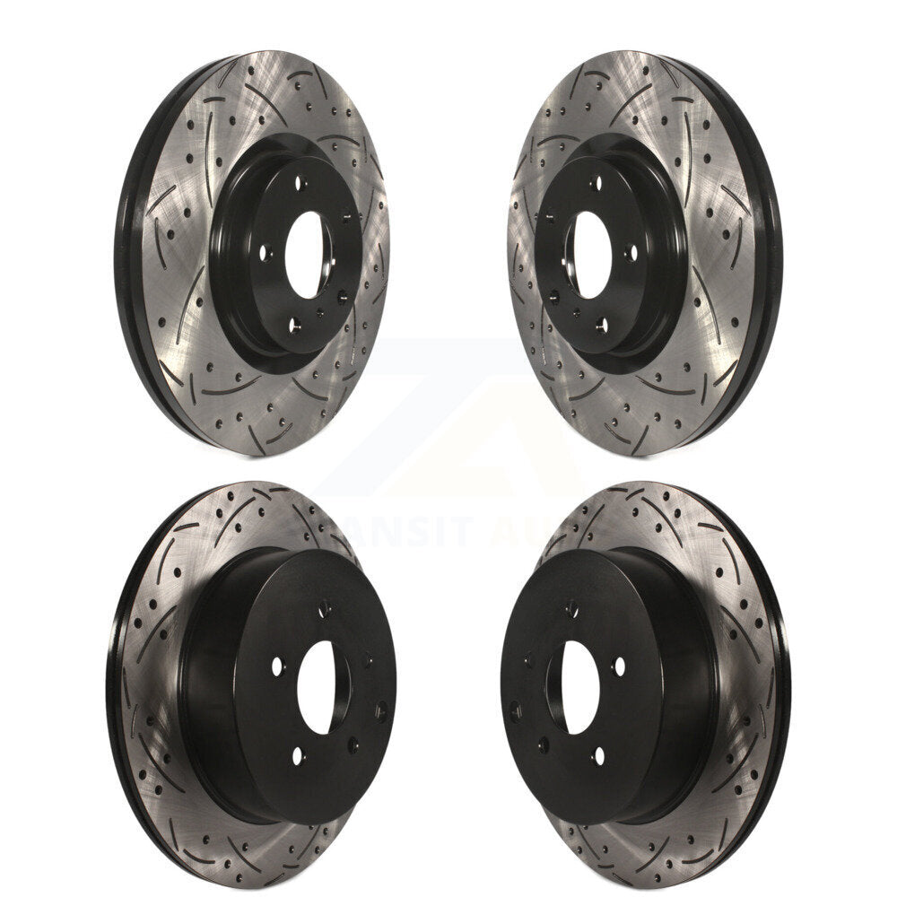 Kit de Rotors de frein à disque de fente de forage de manteau avant et arrière pour Nissan Murano INFINITI QX7