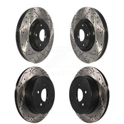 Kit de Rotors de frein à disque de fente de forage de manteau avant et arrière pour Nissan Murano INFINITI QX7