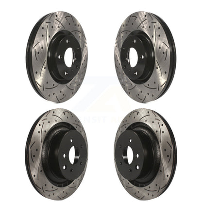 Kit de Rotor de frein à disque à fente percée, revêtement avant et arrière, pour INFINITI G37 Nissan 370