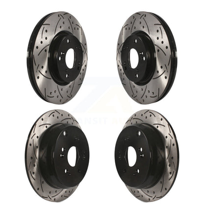 Kit de rotors de frein à disque fendus percés avant et arrière pour Honda CR-2005-2006