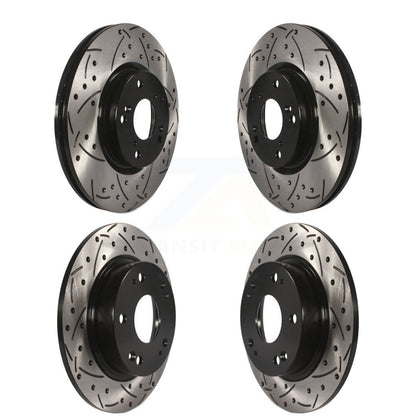 Kit de rotors de frein à disque à fente de forage avant et arrière, pour Honda Civic Acura CSX IL