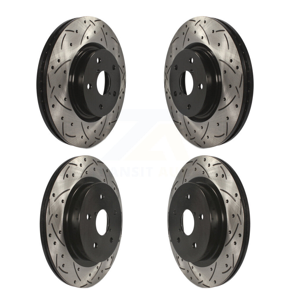 Kit de rotors de frein à disque avec fente de forage avant et arrière, pour Subaru Outback WRX Legac