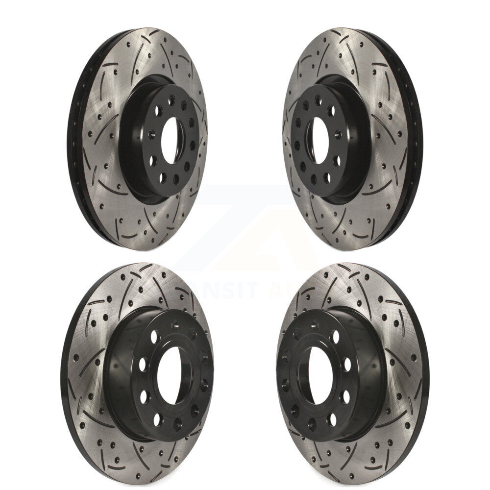 Kit de Rotor de frein à disque, fente de perçage avant et arrière, pour Volkswagen Rabbit Audi A3 Quattr