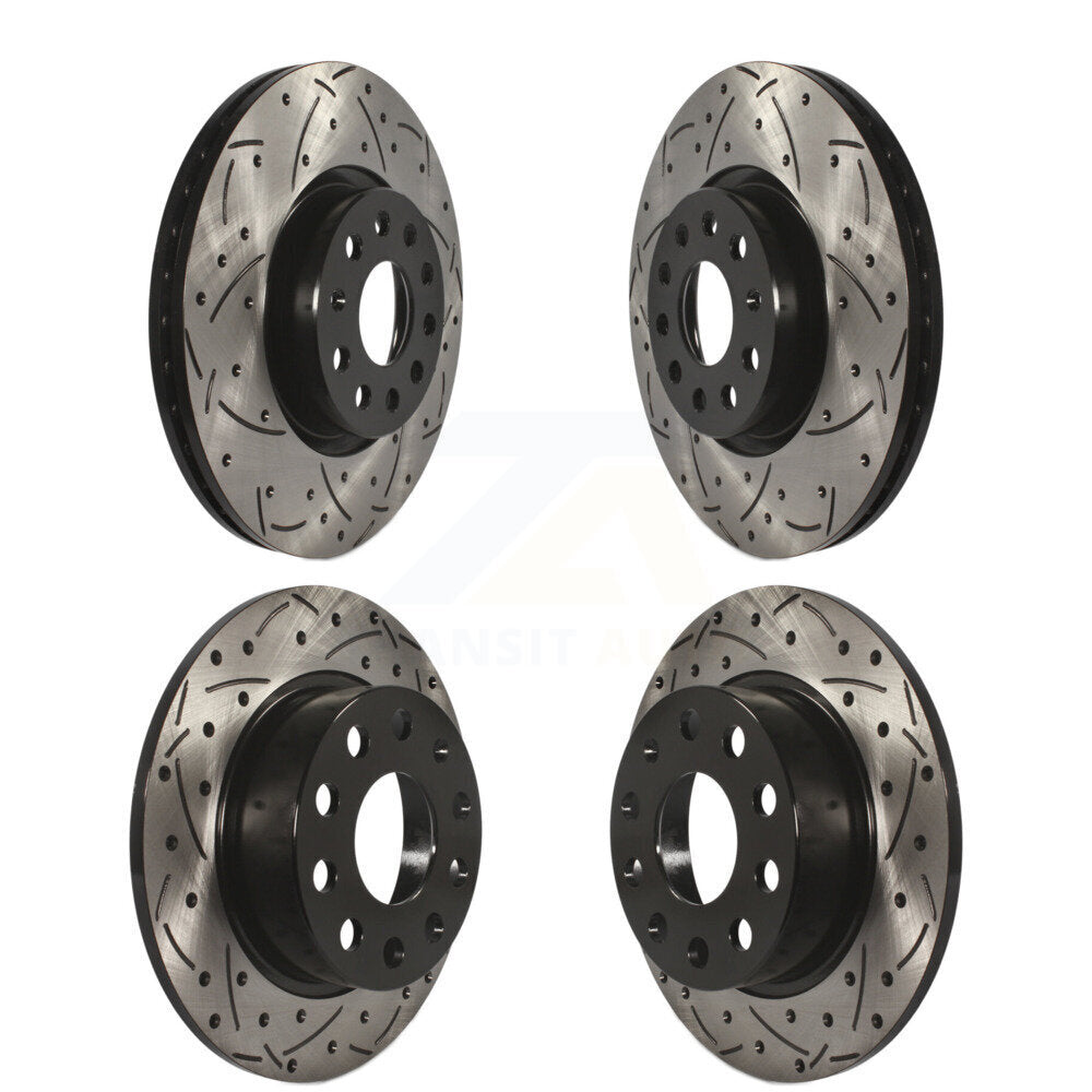 Kit de rotors de frein à fente avant et arrière, pour Volkswagen Jetta Golf Alltrack Beetl