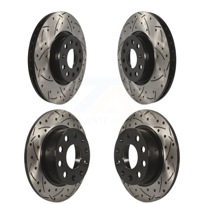 Kit de rotors de frein à fente avant et arrière, pour Volkswagen Jetta Golf Alltrack Beetl