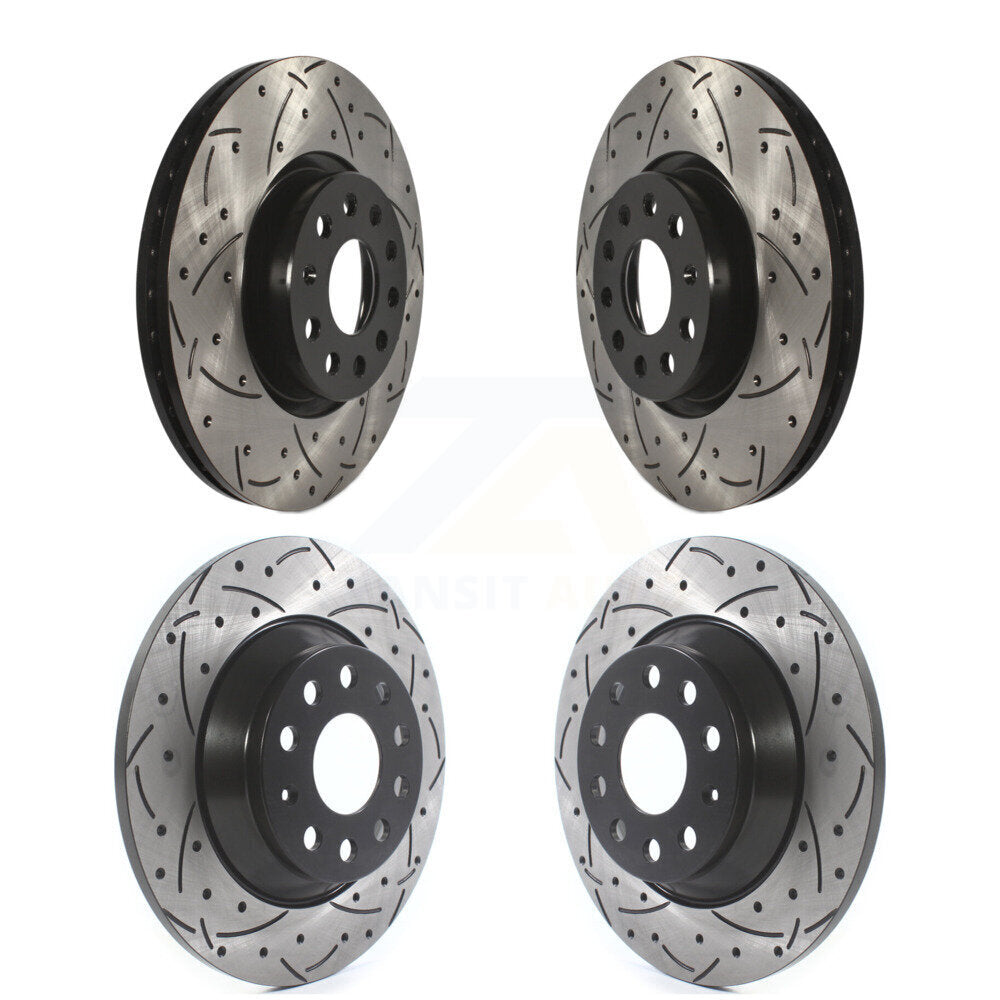 Kit de rotors de frein à disque fendus percés avant et arrière, pour Audi Q3 Quattro TT