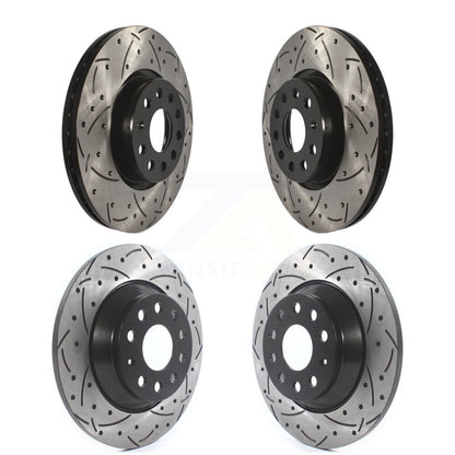Kit de rotors de frein à disque fendus percés avant et arrière, pour Audi Q3 Quattro TT