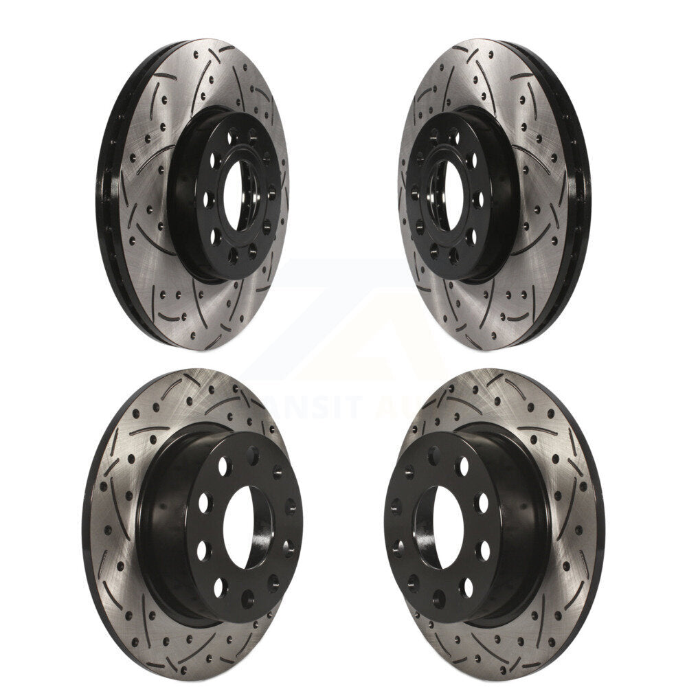 Kit de Rotor de frein à disque, fente de perçage pour manteau avant et arrière, pour Volkswagen Jetta Beetle Gol