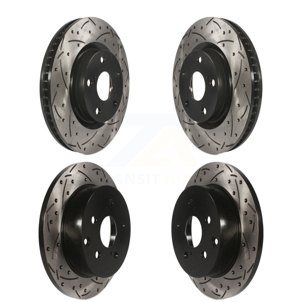 Kit de rotors de frein à disque fendus percés avant et arrière pour Toyota RAV4