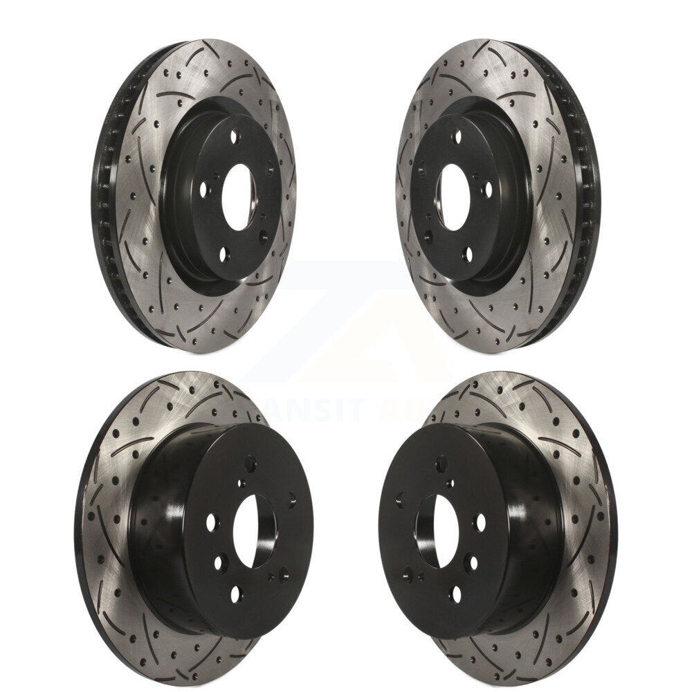Kit de Rotor de frein à fente de forage avant et arrière, pour Toyota Camry Lexus ES350 Avalon ES300