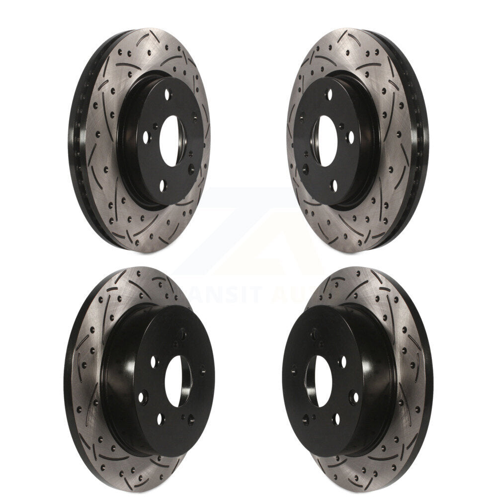 Kit de Rotor de frein à disque à fente percée, revêtement avant et arrière, pour Toyota RAV4 Lexus HS250