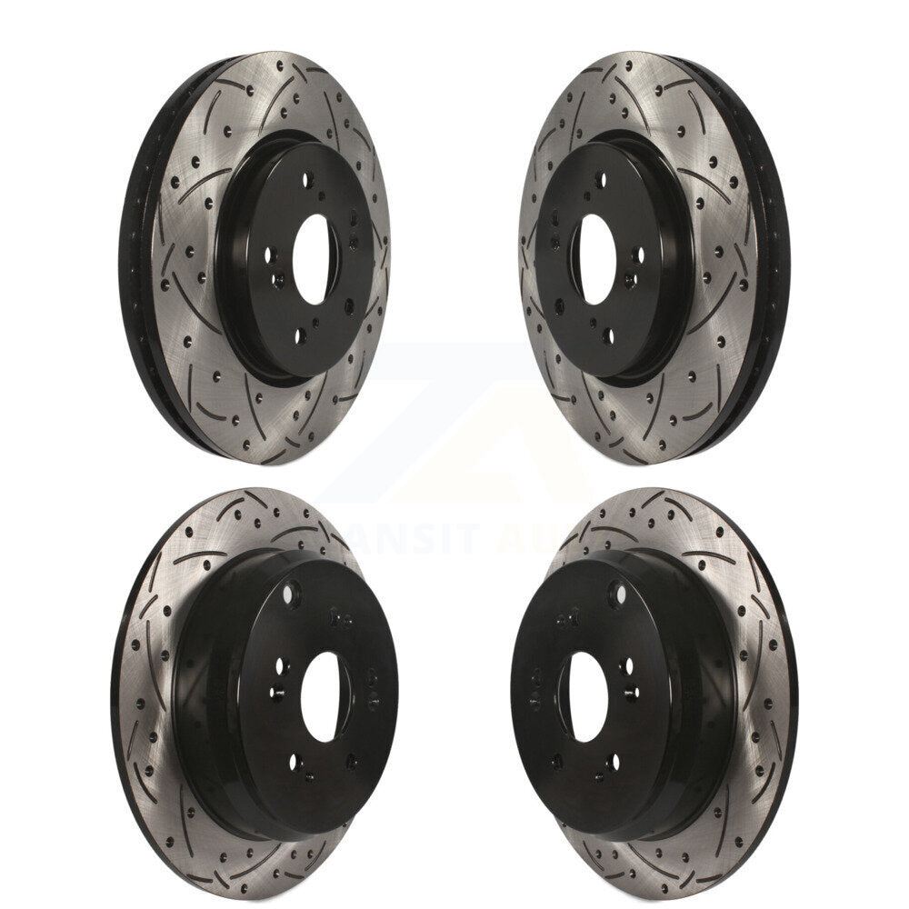 Kit de rotors de frein à disque fendus percés avant et arrière, pour Honda CR-V Acura RD