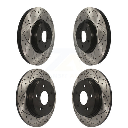 Kit de rotor de frein à fente avant et arrière, pour Ford Focus, diamètre 320mm