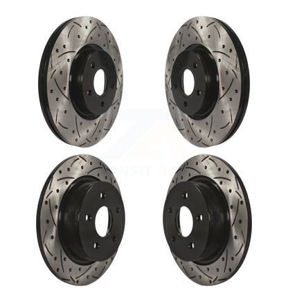Kit de Rotors de frein à disque de fente de forage de manteau avant et arrière pour Ford Escape Transit Connect