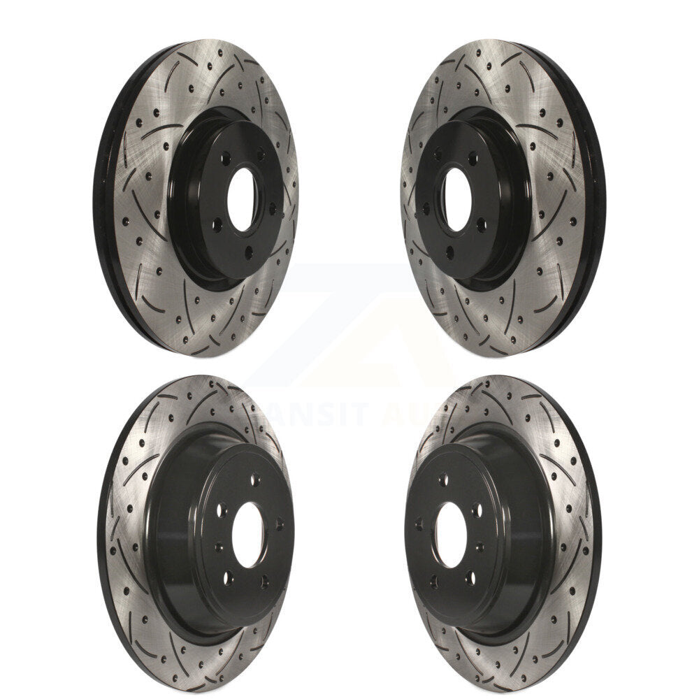 Kit de rotors de frein à disque à fente percée, revêtement avant et arrière, pour Ford Escape Lincoln MK