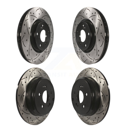 Kit de rotors de frein à disque à fente de forage avant et arrière, pour Honda Pilot Acura MDX ZD