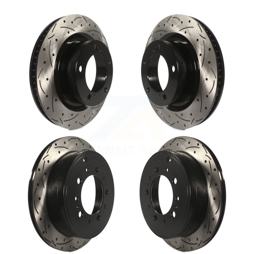 Kit de Rotor de frein à fente de forage avant et arrière, pour Toyota Tundra Sequoia Lexus LX570 Lan