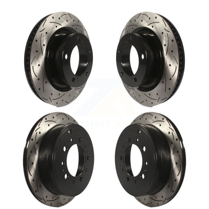 Kit de Rotor de frein à fente de forage avant et arrière, pour Toyota Tundra Sequoia Lexus LX570 Lan