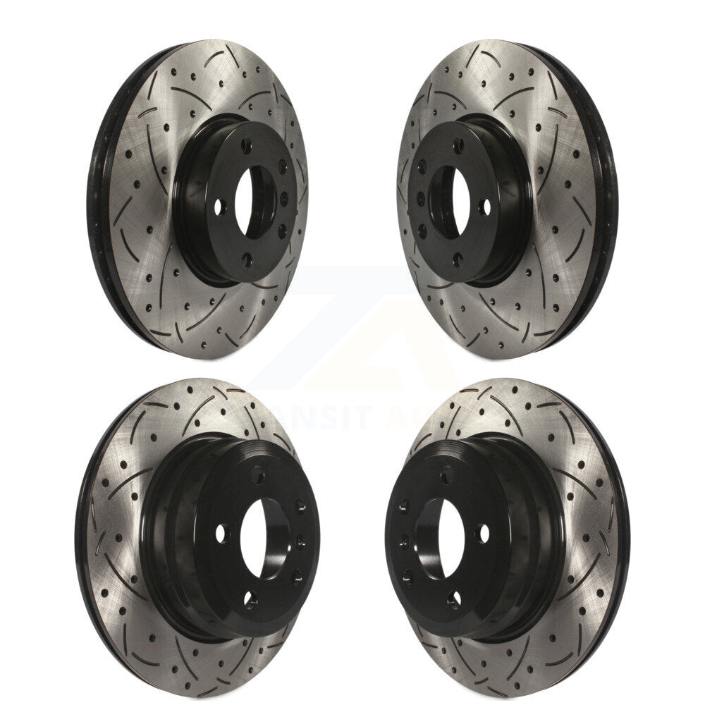 Kit de rotors de frein à disque fendus percés avant et arrière, pour BMW X5 X6 KD-100300