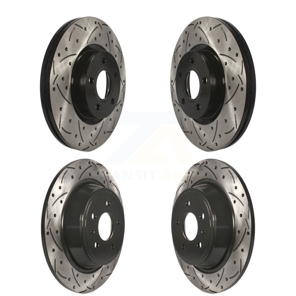 Kit de rotors de frein à disque fendus percés avant et arrière pour Ford Escape