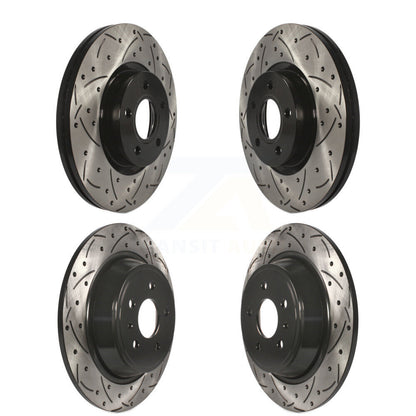 Kit de rotors de frein à disque fendus percés avant et arrière pour Ford Escape