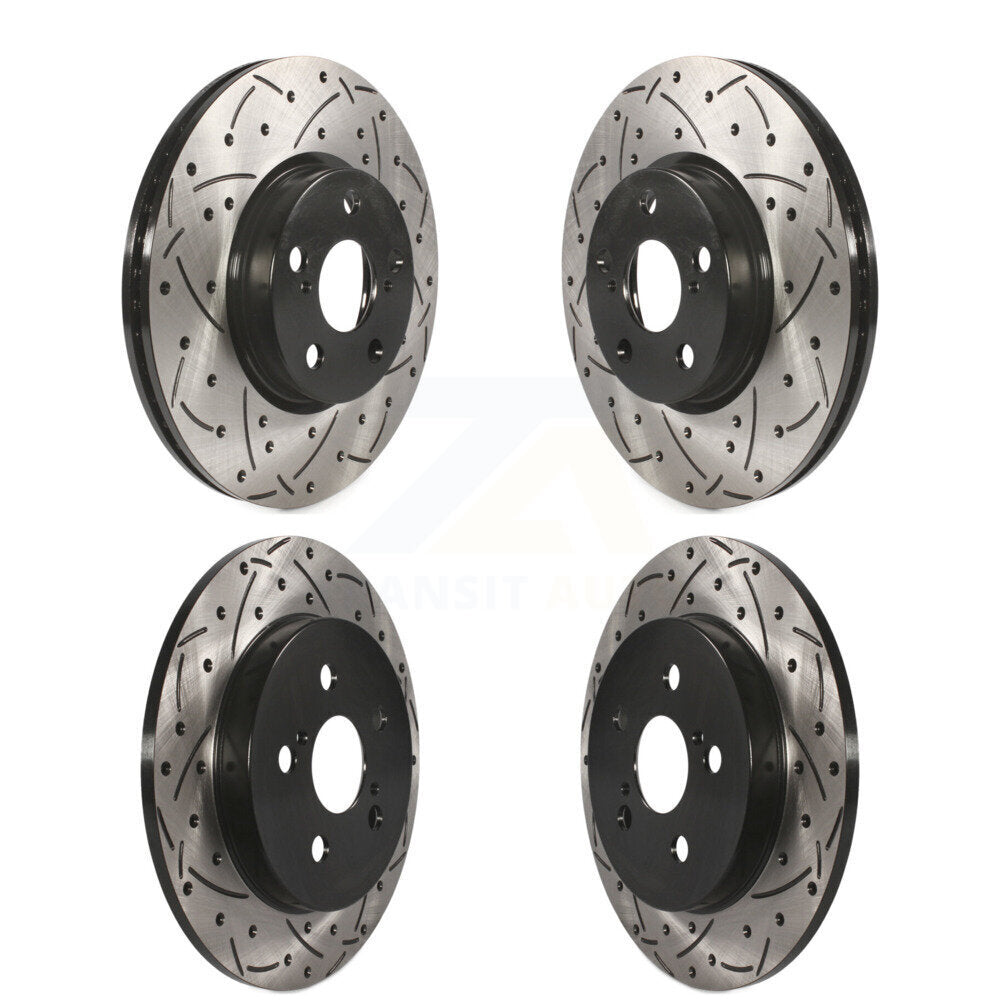 Kit de rotors de frein à fente avant et arrière, pour Toyota Corolla Matrix Pontiac Vibe