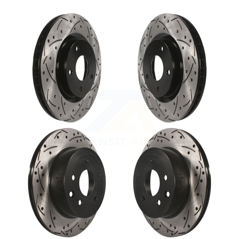 Kit de rotors de frein à disque fendus percés avant et arrière pour Nissan Rogue Select