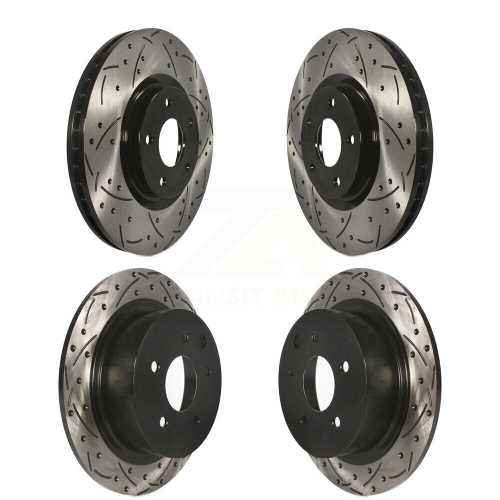 Kit de rotors de frein à fente avant et arrière percés pour Nissan Sentra SE-R Spec 2007 – 2012