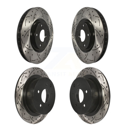 Kit de rotors de frein à fente avant et arrière percés pour Nissan Sentra SE-R Spec 2007 – 2012