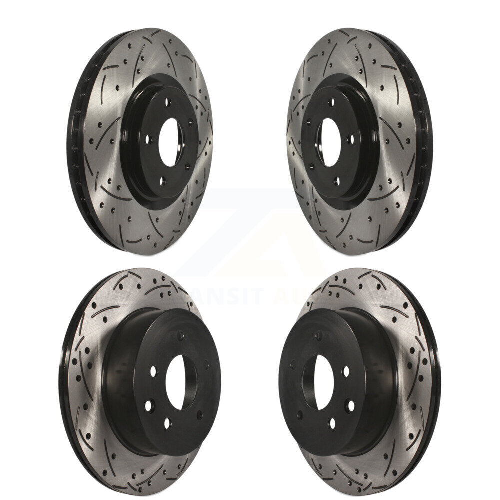 Kit de rotors de frein à disque à fente avant et arrière, pour Nissan Juke Nismo R 2014 – 2017