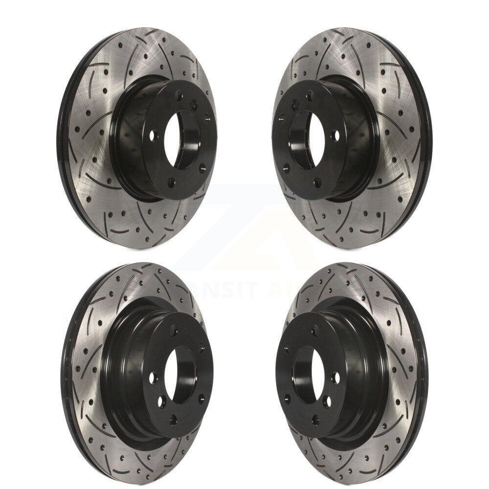Kit de rotors de frein à disque fendus percés avant et arrière, pour BMW 320i 328d
