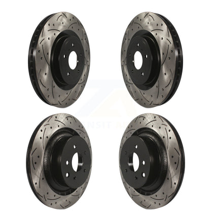 Kit de rotors de frein à fente avant et arrière pour INFINITI G37 09-13 avec frein Brembo