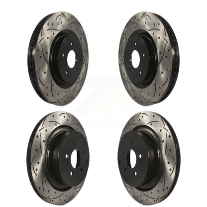 Kit de rotor de frein à fente de forage avant et arrière pour INFINITI FX50 avec étrier à double piston
