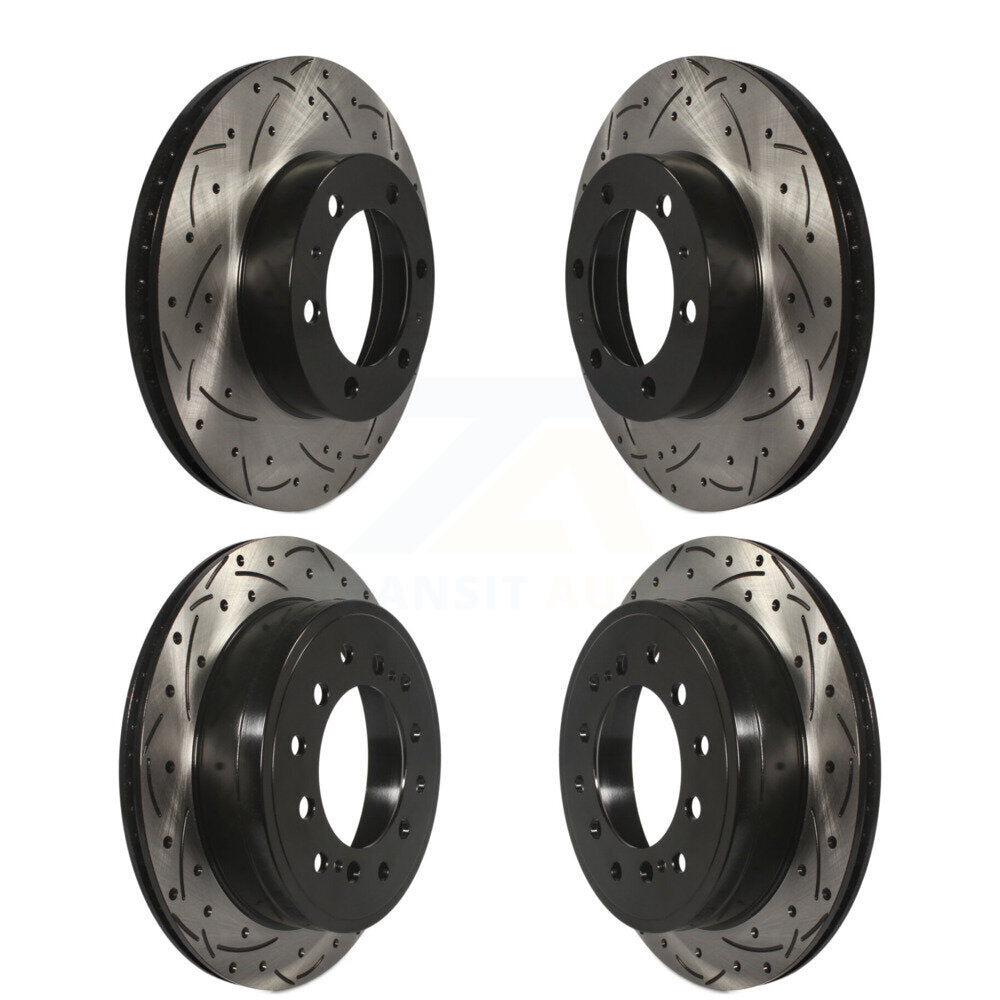 Kit de rotors de frein à disque pour fente de forage avant et arrière, pour Toyota FJ Cruise 2010 – 2014