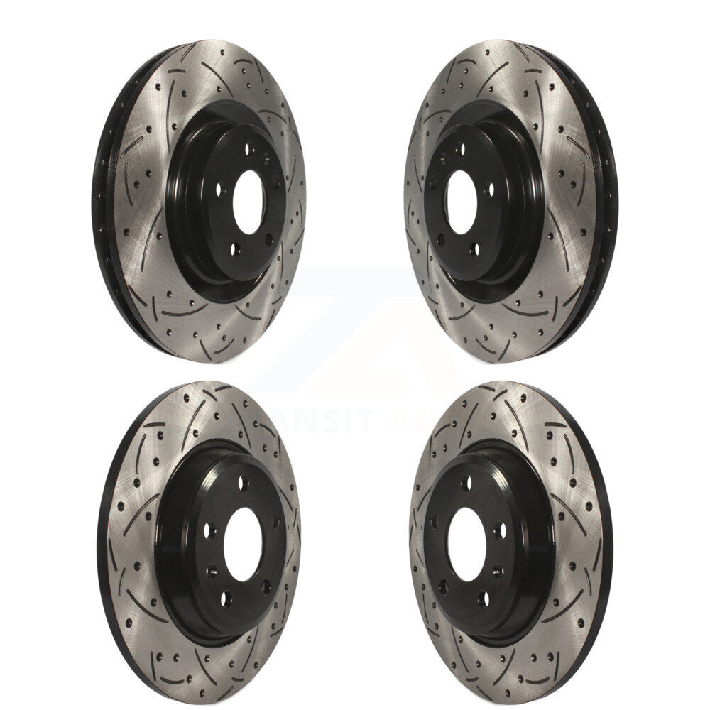 Kit de rotors de frein à disque fendus percés avant et arrière, pour Audi Q5 A6 KD-10031