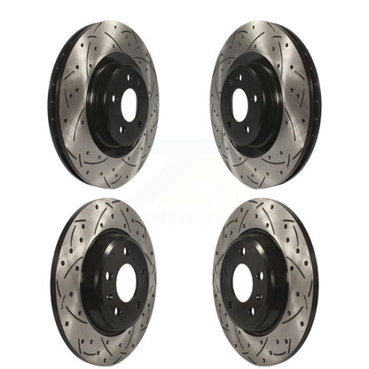 Kit de rotors de frein à disque fendus percés avant et arrière, pour Audi Q5 A6 KD-10031