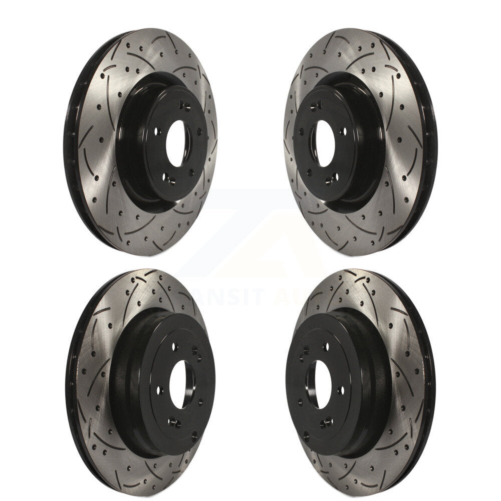 Kit de Rotor de frein à disque fendu percé avant et arrière, pour Hyundai Genesis Coup