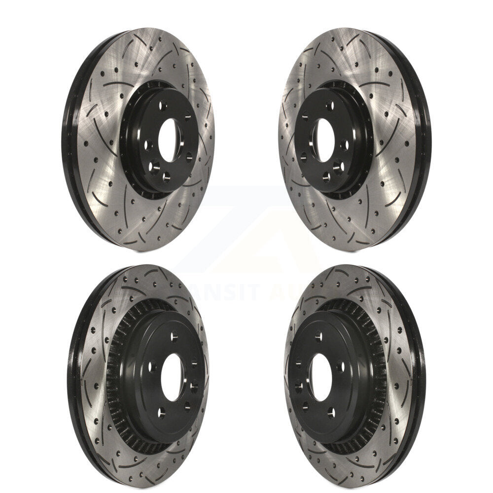 Kit de rotors de frein à disque fendus percés avant et arrière pour Volvo XC60 KD-10032
