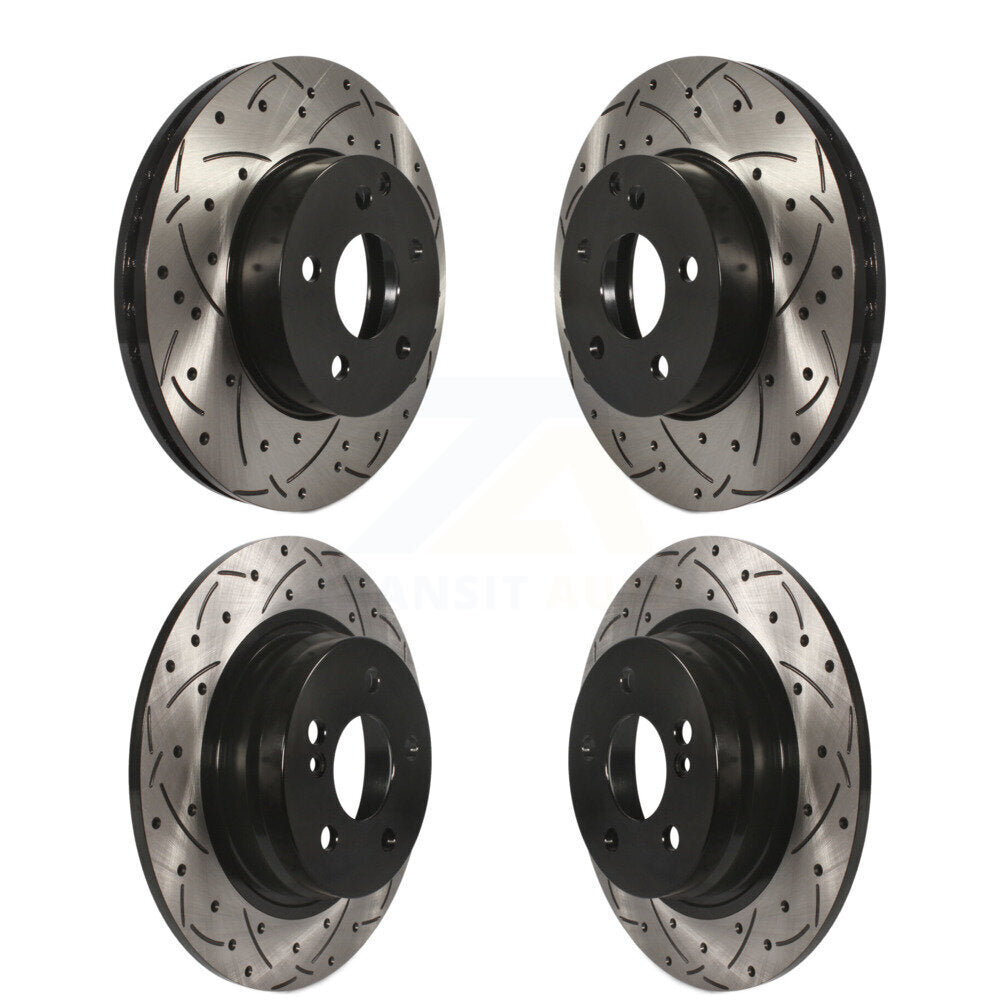 Kit de rotors de frein à disque à fente percée avant et arrière, pour Mercedes-Benz C250 C23