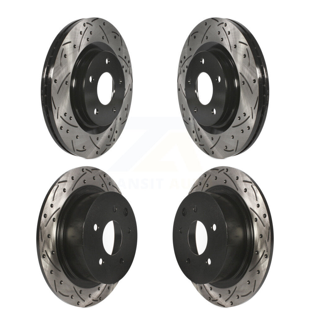 Kit de rotors de frein à disque fendus percés avant et arrière pour Nissan Sentra Juke